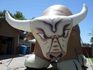 bull shape advertising inflatables for rent in Tampa
